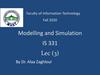 Modelling and Simulation IS 331. Lec (3)