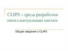 CLIPS – среда разработки интеллектуальных систем