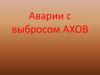 Аварии с выбросом аварийно-химически опасных веществ (АХОВ)
