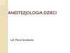 Anestezjologia dzieci