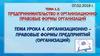 Организационно-правовые формы предприятий (организаций)