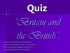 Quiz Britain and the British
