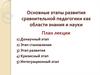 Основные этапы развития сравнительной педагогики как области знания и науки