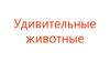 Удивительные животные