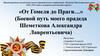 «От Гомеля до Праги…» (Боевой путь моего прадеда Шеметкова Александра Лаврентьевича)
