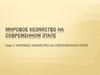 Мировое хозяйство на современном этапе