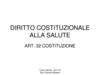 Diritto costituzionale alla salute