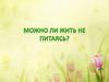 Можно ли жить не питаясь?