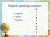 English-speaking countries