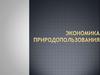 Экономика природопользования