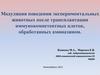 Модуляция поведения экспериментальных животных после трансплантации иммунокомпетентных клеток, обработанных аминазином