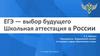 ЕГЭ — выбор будущего. Школьная аттестация в России