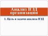Анализ внещнеэкономической деятельности (ВЭД) организации