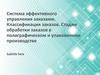 Управление заказами. Классификация заказов. Обработки заказов в полиграфическом и упаковочном производстве