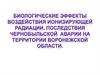 Биологические эффекты воздействия ионизирующей радиации. Последствия Чернобыльской  аварии на территории Воронежской области
