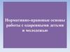 Нормативно-правовые основы работы с одаренными детьми и молодежью