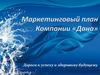 Маркетинговый план компании «Дана»