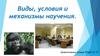 Виды, условия и механизмы научения