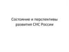 Состояние и перспективы развития системы национального счетоводства (СНС) России