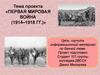 Первая мировая война (1914–1918 гг.)