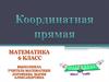 Координатная прямая