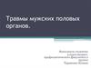 Травмы мужских половых органов