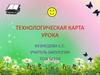 Технологическая карта урока