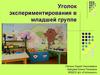 Уголок экспериментирования в младшей группе