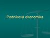 Podniková ekonomika
