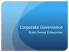 Corporate Governance. State Owned Enterprises