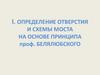 Определение отверстия и схемы моста на основе принципа профессора Белялюбского