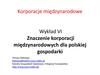 Korporacje międzynarodowe. Wykład VI. Znaczenie korporacji międzynarodowych dla polskiej gospodarki