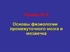 Физиология промежуточного мозга и мозжечка. (Лекция 9)