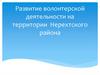 Развитие волонтерской деятельности на территории Нерехтского района