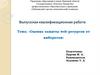 ВКР: «Оценка защиты web-ресурсов от кибератак»