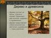 Дерево и древесина