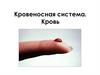 Кровеносная система. Кровь. Эволюция системы кровообращения