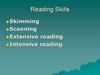 Reading. Skills