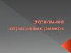 Экономика отраслевых рынков