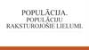 Populācija. Populāciju raksturojošie lielumi
