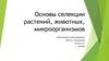 Основы селекции растений, животных, микроорганизмов