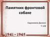 Памятник фронтовой собаке