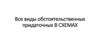 Все виды обстоятельственных придаточных в схемах