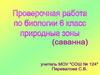 Саванна. Проверочная работа. 6 класс