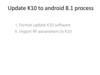 Update K10 to android 8.1 process