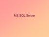 MS SQL Server. Многопользовательские приложения