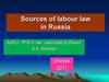 Sources of labour law in Russia