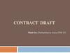 Contract draft