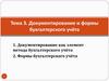 Документирование и формы бухгалтерского учёта. Тема 3