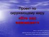 Кто нас защищает. Проект по окружающему миру